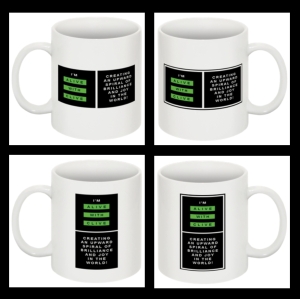 Set of 4 "I'm Alive with Clive" Mugs